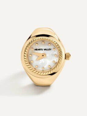 Gold Vivienne Watch Ring Hearts Valley Brand New